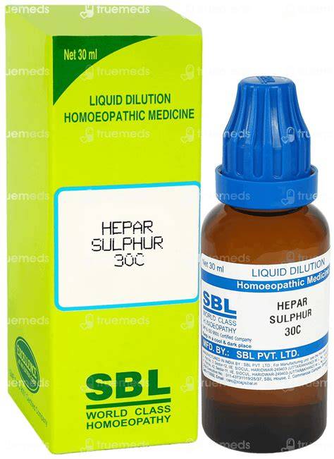 Hepar sulphur gránulos homeopáticos