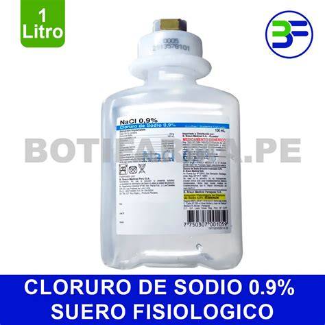 Comparación agua estéril y suero fisiológico