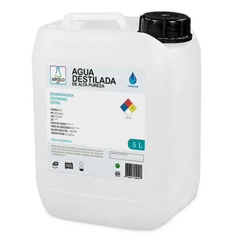 Preparación de agua destilada para riego