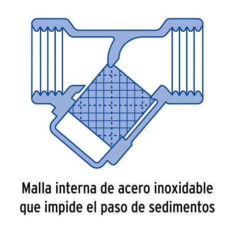 Esquema de filtro de latón en Y