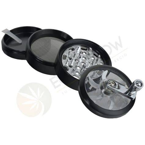 Partes internas de un grinder de cuatro piezas