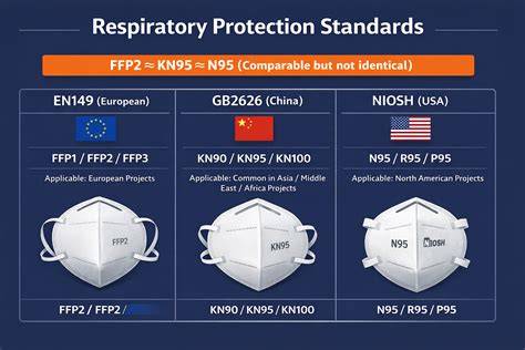 Comparación visual FFP2 y KN95