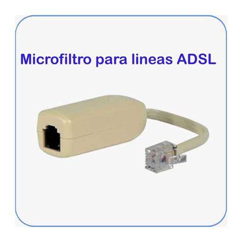 Esquema de conexión microfiltro ADSL LINE PHONE
