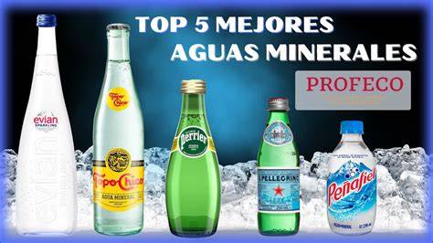 Comparación de etiquetas de aguas minerales