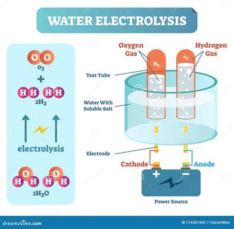 Esquema de filtración y electrólisis del agua