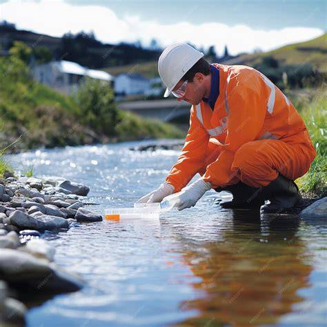 técnico analizando muestras de agua