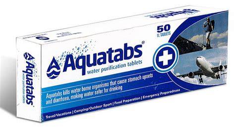 Pastillas potabilizadoras para emergencias