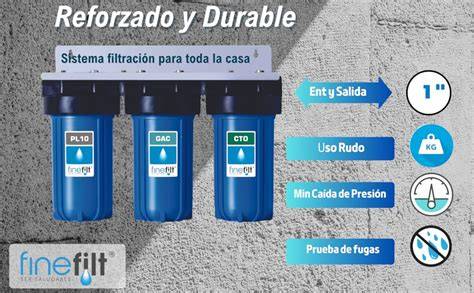 Filtrado previo de agua turbia