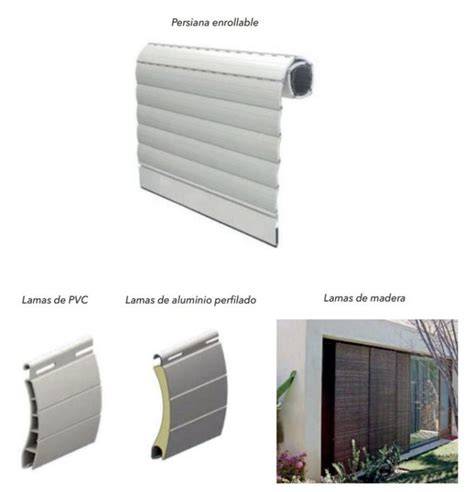 Tipos de lamas para persianas enrollables
