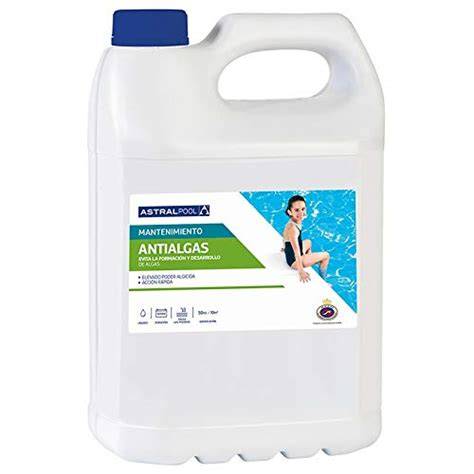 envase de antialgas para piscina