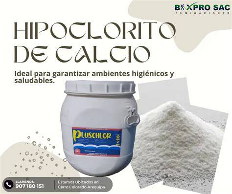 Hipoclorito de calcio granulado para piscinas
