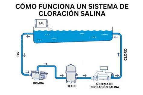 Esquema del ciclo de cloración salina