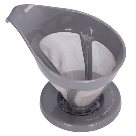 Colador superior obstruido de cafetera